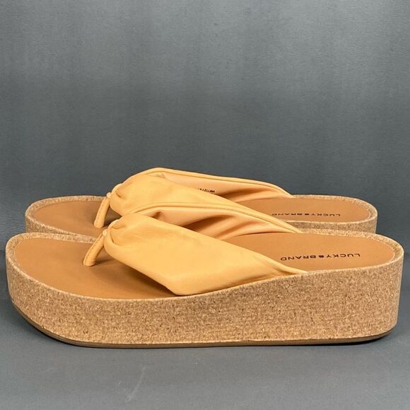 LUCKY BRAND Women's Lellina Platform Sandals size 10 (new without box) - Picture 1 of 9
